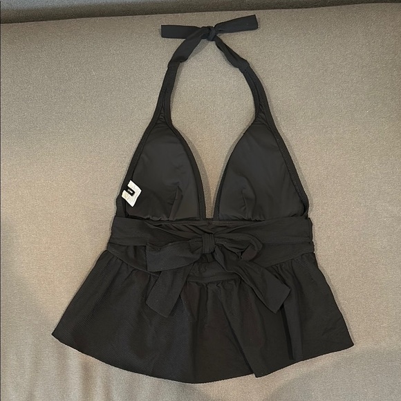 J. Crew Halter Peplum Tankini Top - Picture 2 of 6